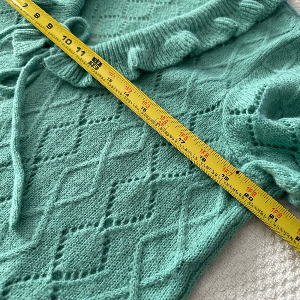 Charter Club Green Cardigan Sweater V-Neck Knit - Picture 7 of 9